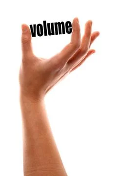 Smaller volume concept Stock Photos