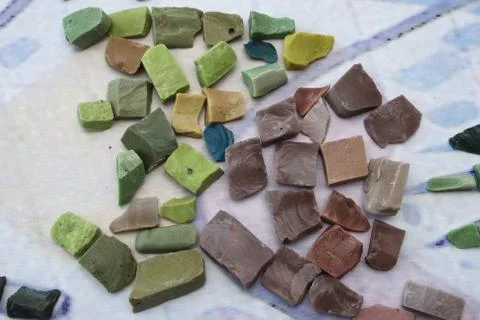 Smalt for mosaic work Stock Photos