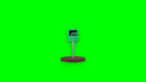 Smart Agricultural Soil Moisture Sensor with Expanding Green Data Pulse Rin.. Видео 346202209