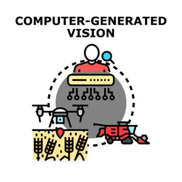 Smart agriculture system with advanced computer vision technology Stock-Illustration