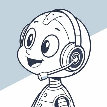 Smart AI Assistant Icon . Your Friendly Digital Chatbot Illustrazione stock