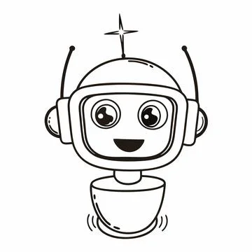 Smart AI Assistant Icon . Your Friendly Digital Chatbot Stock-Illustration