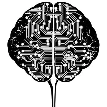 Smart AI Assistant Icon . Your Friendly Digital Chatbot Stock Illustration