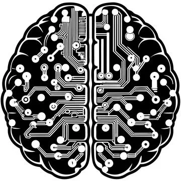 Smart AI Assistant Icon . Your Friendly Digital Chatbot Stock Illustration