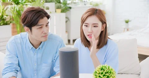 Smart AI speaker Error Stock Footage 105736908