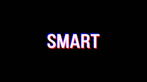 Smart. Animation of Text With Glitch Effect Stock-Footage 120296185