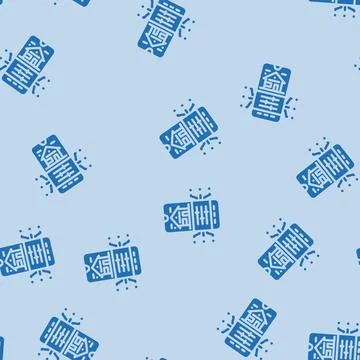 Smart app integration glyph vector seamless pattern Stock Illustration