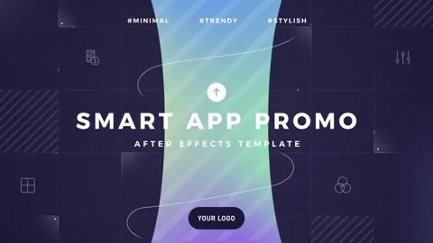 Smart App Promo 스톡 After Effects