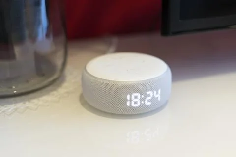 Smart assistant with display Stock Photos