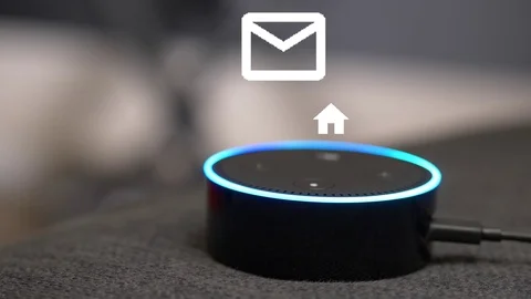 Smart Assistant With Function Icons Coming Out Of It Stock Footage 108056861