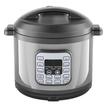 Smart Automatic Multicooker, front view. 3D rendering Stock Illustration