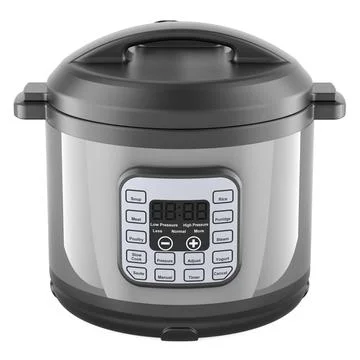 Smart Automatic Multicooker, front view. 3D rendering Smart Automatic Mult... Stock Photos
