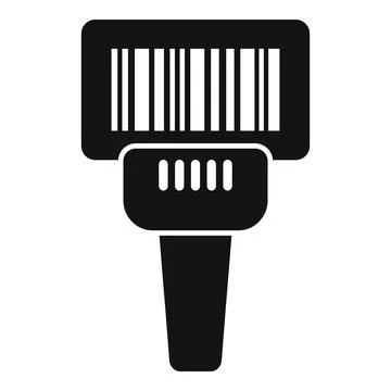 Smart bar code scanner icon simple vector. Quick response Illustrazione stock
