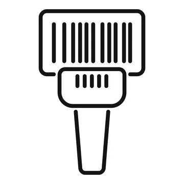 Smart bar code scanner icon outline vector. Quick response Stock-Illustration