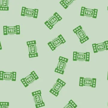 Smart battery glyph vector seamless pattern Stock Illustration
