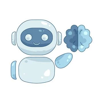 Smart bot Illustrazione stock