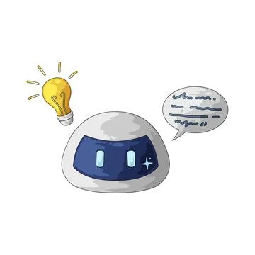 Smart bot illustration Illustrazione stock