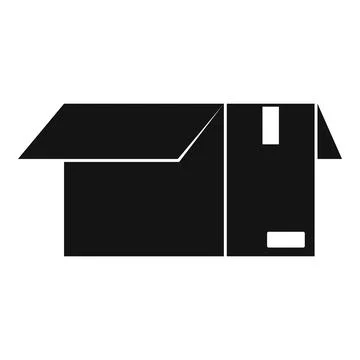 Smart box icon simple . Crate box Stockillustratie