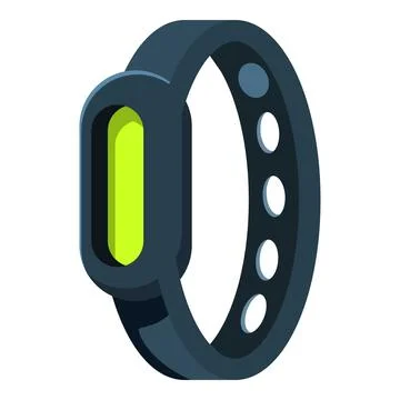Smart bracelet showing blank screen for app design mockup 스톡 일러스트