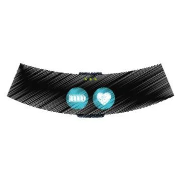 Smart bracelet touchscreen wearable technology 스톡 일러스트