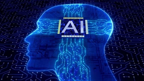 Smart brain and artificial intelligence chip Stock Footage 313771231