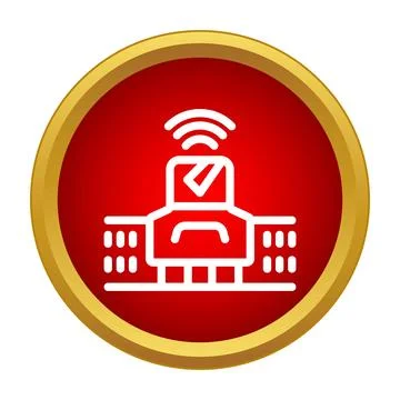 Smart building network providing secure electronic management solution Ilustración de archivo