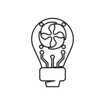 Smart Bulb Idea Commitment Teamwork Together Outline Logo 스톡 일러스트