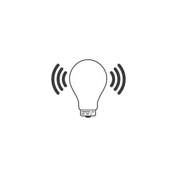 Smart bulb tech  idea,creative, concept illustration Stock Illustration