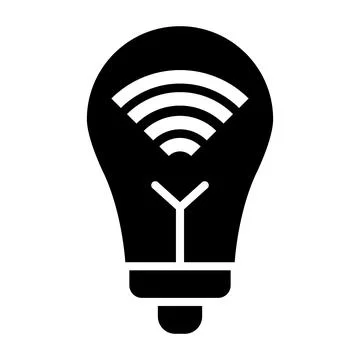 Smart bulb Vector Icon Design Illustration Stock Illustration