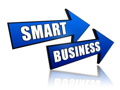 Smart business in arrows. Stock Illustration