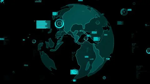 Smart business data analytic technology visualiser abstract Illustrazione stock