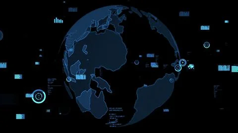 Smart business data analytic technology visualiser abstract Stock Illustration