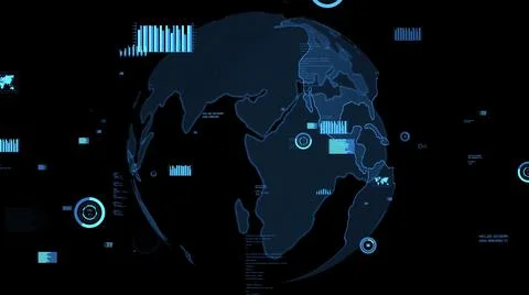 Smart business data analytic technology visualiser abstract Illustrazione stock
