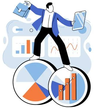 Smart business. Smart solutions, cornerstone continuous improvement Illustrazione stock