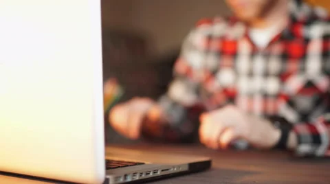 Smart businessman checking time in creative office Stock Footage 61448886