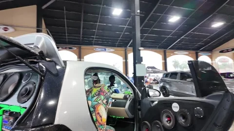 Smart Car with Custom Sound system Stock-Footage 299514850