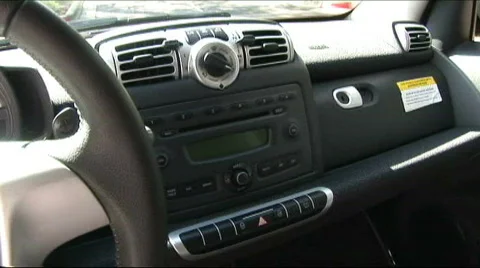 Smart car dash pan 2 Stock Footage 566341