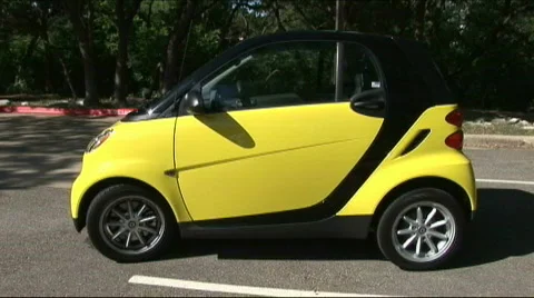 Smart car drivers side Stock Footage 565871