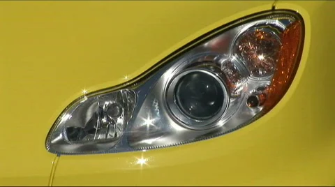 Smart car headlight Stock-Footage 566048