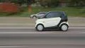 Smart car on highway. HD Footage