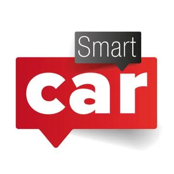 Smart car - internet of things Stock Illustration