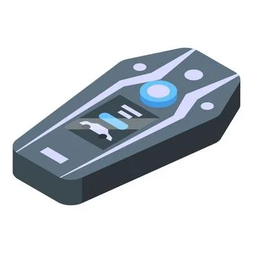 Smart car key future icon, isometric style Stock Illustration