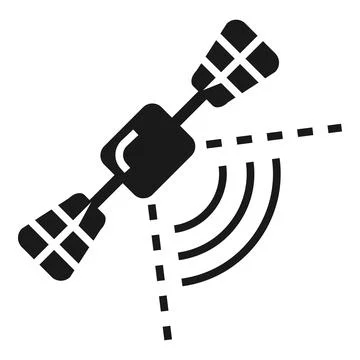 Smart car satellite navigation icon, simple style Stock Illustration