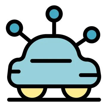 Smart car sharing location using gps tracking system icon Stock Illustration