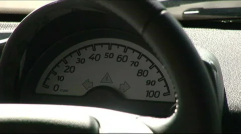 Smart car speedometer Stock Footage 566800