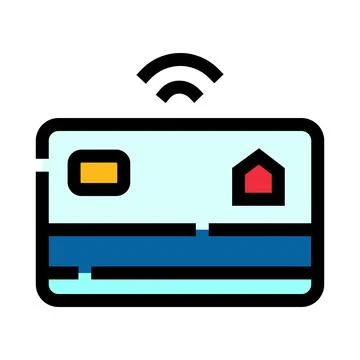 Smart card providing wireless access and security technology Stock Illustration