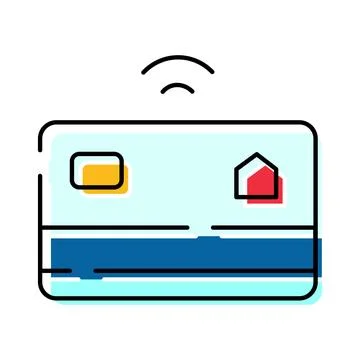 Smart card providing wireless access to home security Stock Illustration