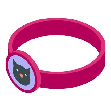 Smart cat gps tracker locator device showing position using wireless technolo Stock Illustration