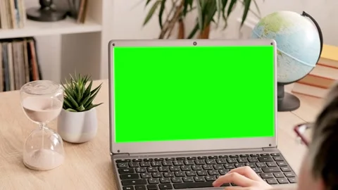 Smart child, schoolboy studying distance learning course, using computer fo.. Video stock 271375261