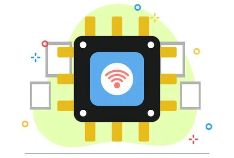 Smart Chip Concept Illustration Stock Illustration